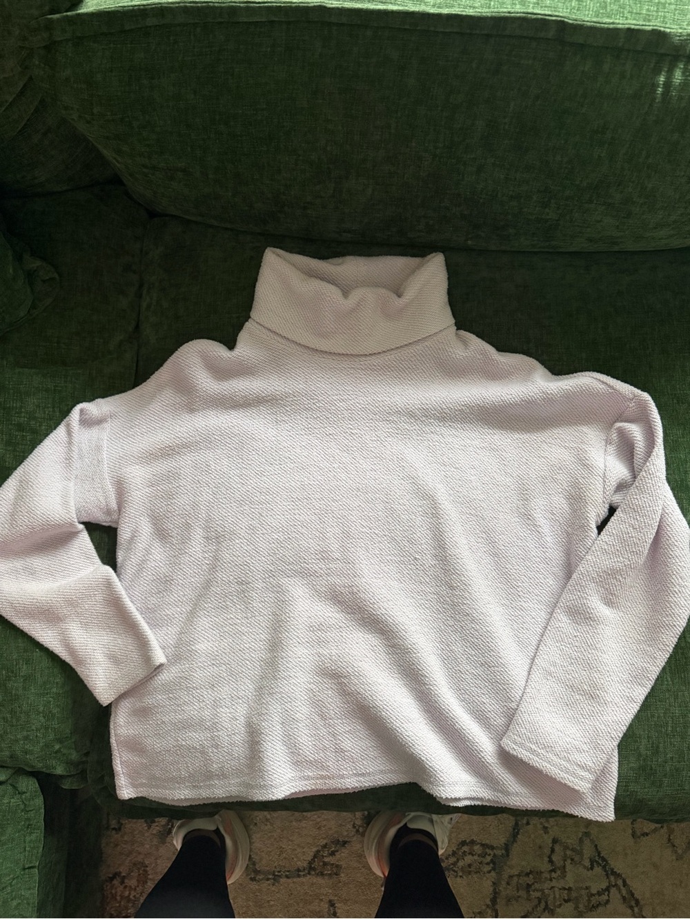 aerie Lilac Cowl Neck Sweater